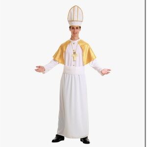 Men's White and Gold Clergy Costume